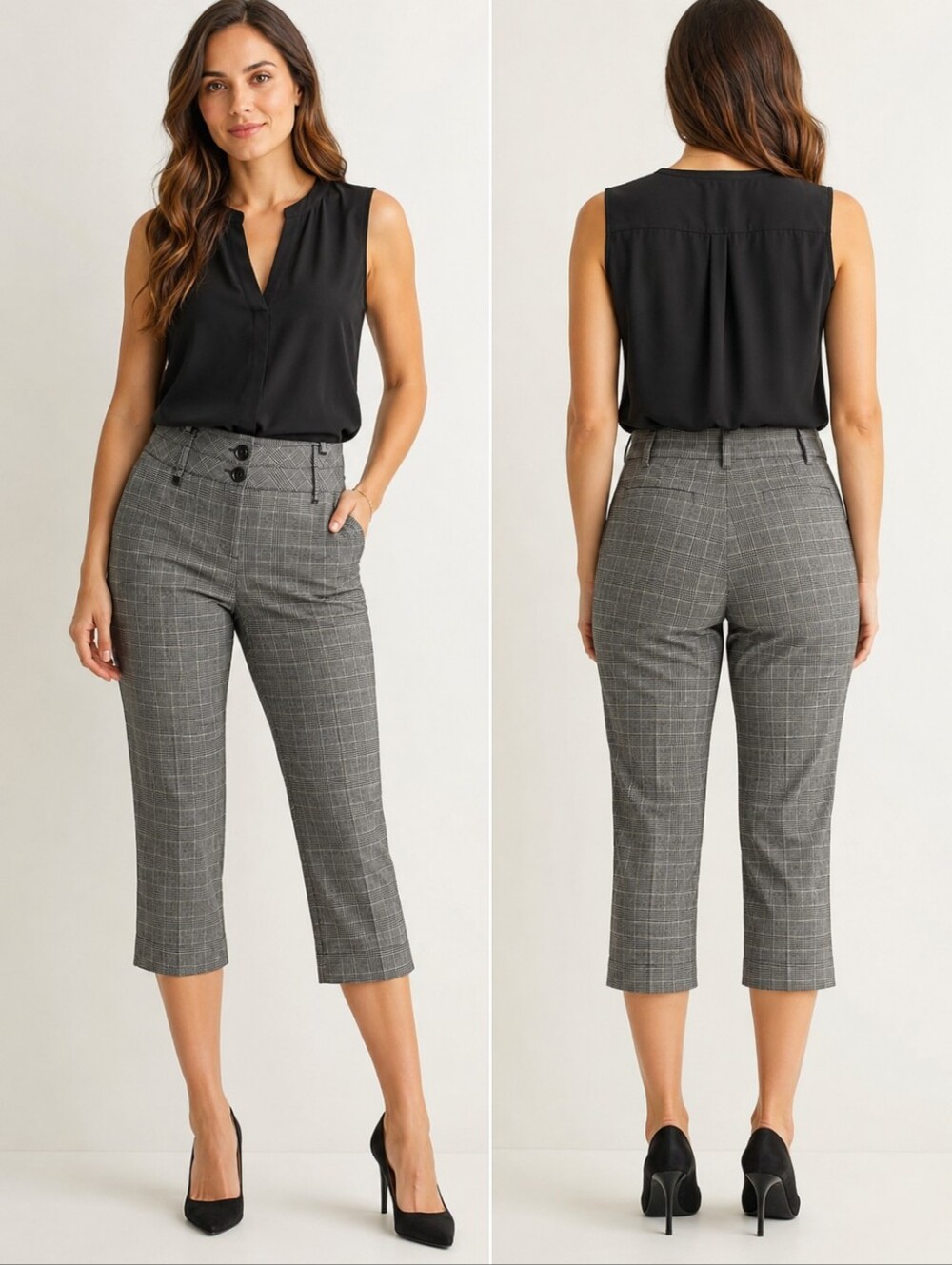 Reitmans Plaid Capri Pants